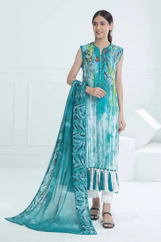 3 Piece Unstitched Printed Lawn Suit CL-52060